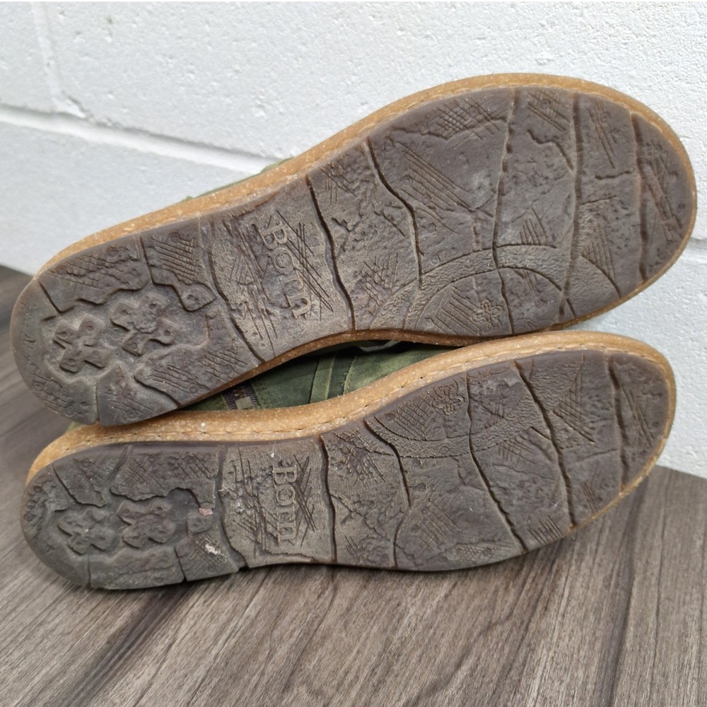 Born Olive Green Suede Ankle Boots - Picture 8 of 10